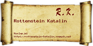 Rottenstein Katalin névjegykártya